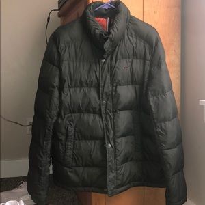 GREEN TOMMY HILFIGER COAT